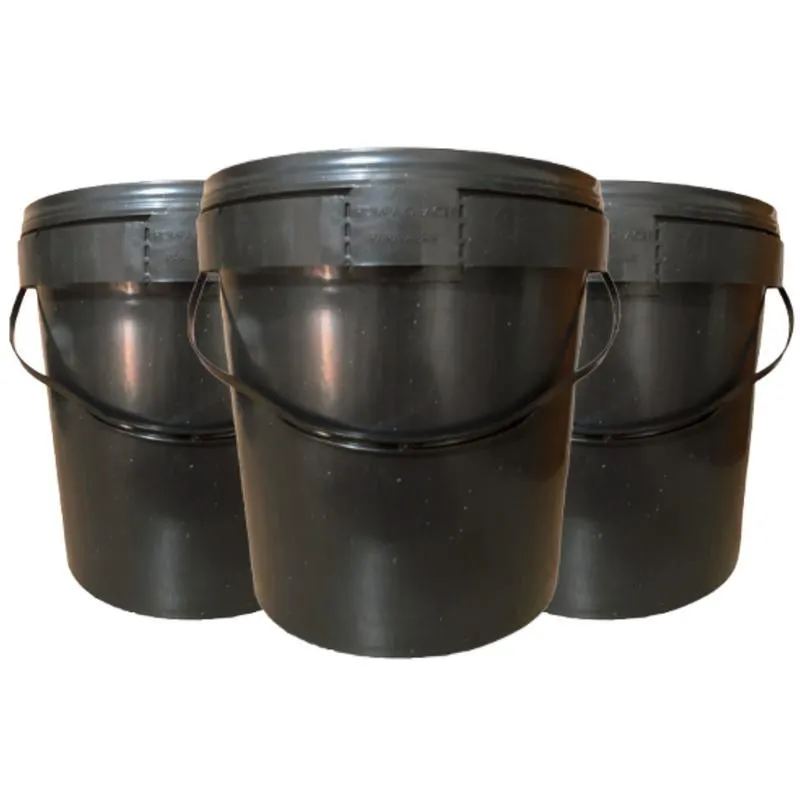 Balde 3l Reciclado Para Estocar Condimentos - 03 Pçs