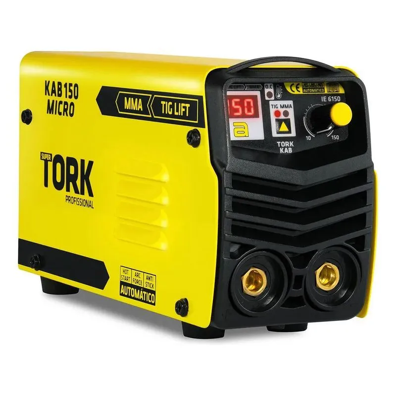 Máquina De Solda Inversora Super Tork Profissional Kab 150 M