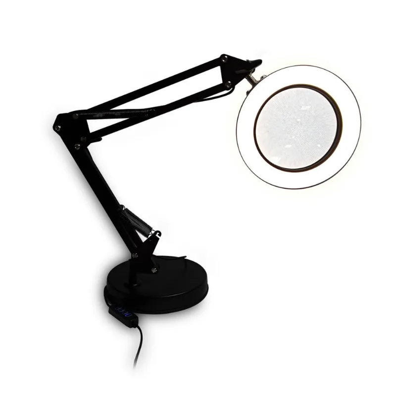 Ring Light Profissional Live Stream Mesa Com Suporte e Lupa
