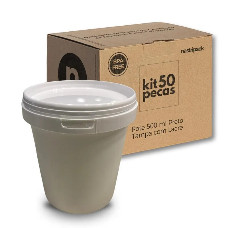 Pote Plástico Para Doce De Leite - Kit Com 50 Pçs