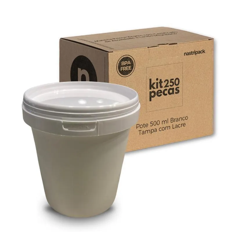 Potes 500Ml Para Frutas - Kit Com 250 Pçs