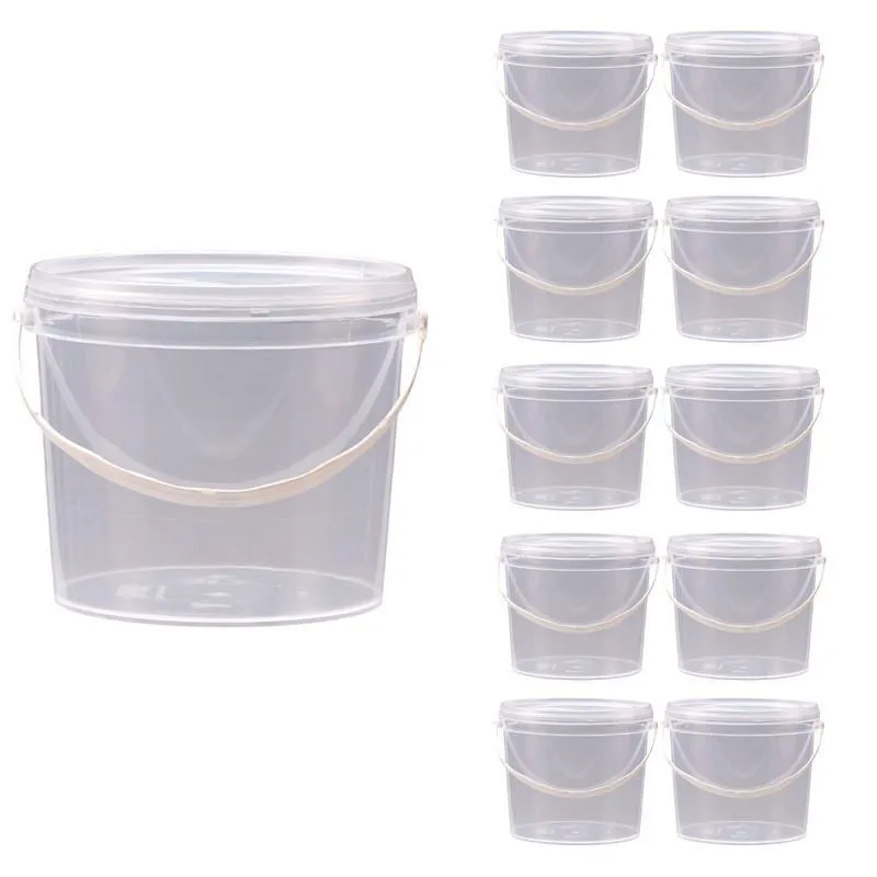 Balde 1.8 Litros Transparente 10 Pçs