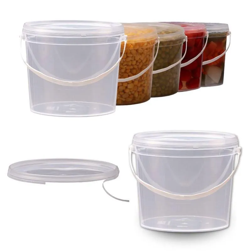 Balde Transparente Multiuso 5 Pçs