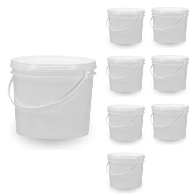 Balde Para Pano De Prato 1.8L Branco 7 Pçs
