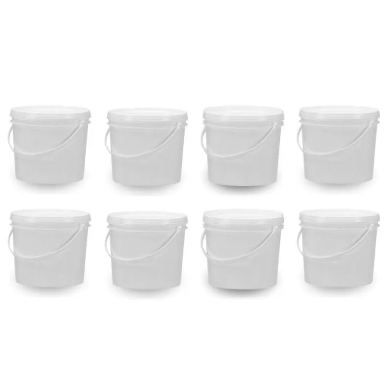 Balde Para Açucar E Café 1.8 Litros Branco 8 Pçs