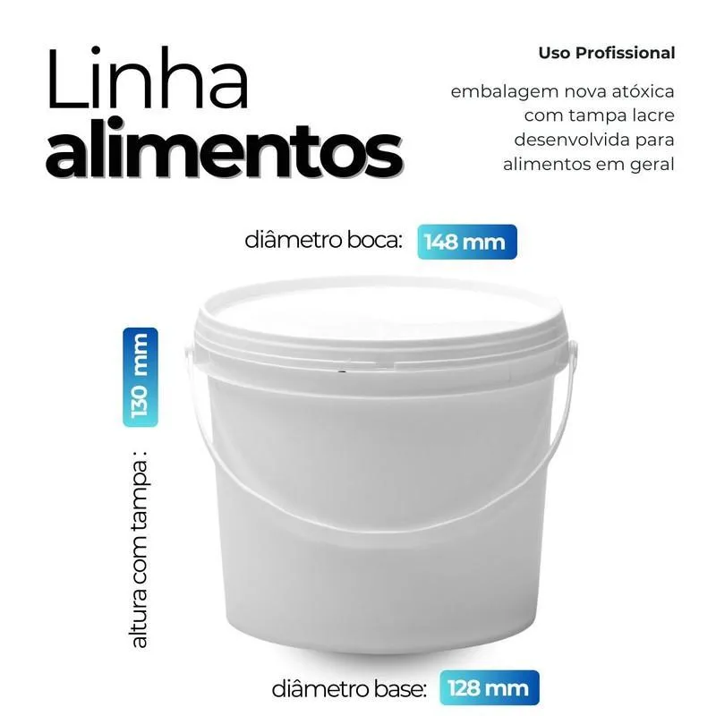 Balde 1.8l Para Guardar Legumes Frescos 9 Pçs