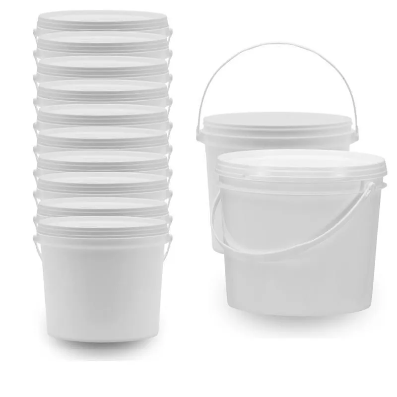Balde 1.8L Branco Com Vedação Reforçada 10 Pçs