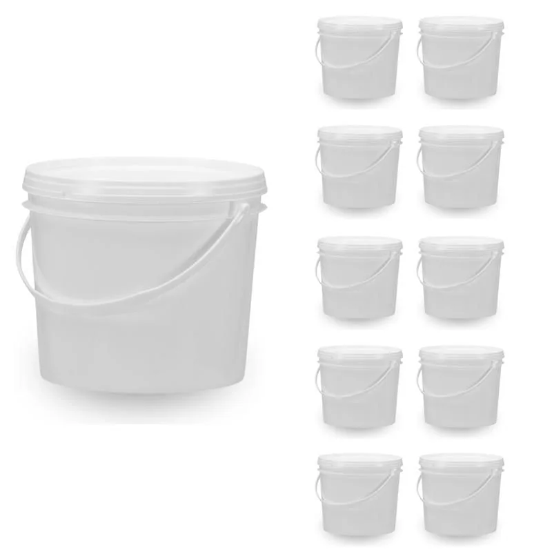Balde Para Molho De Tomate 1.8 Litros Branco 10 Pçs