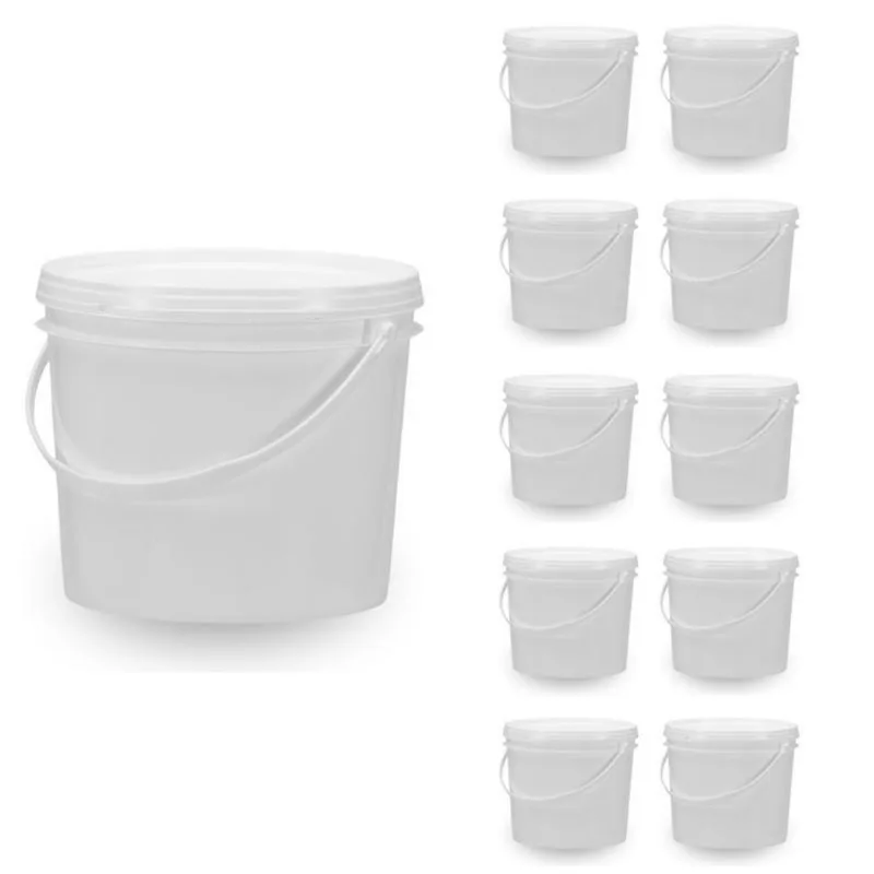 Balde Para Tinta De Funileiro 1.8L Branco 10 Pçs
