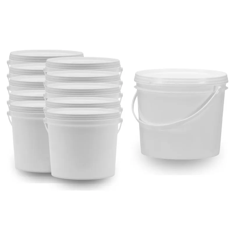 Balde 1.8 Litros Branco Para Sauna Seca 10 Pçs