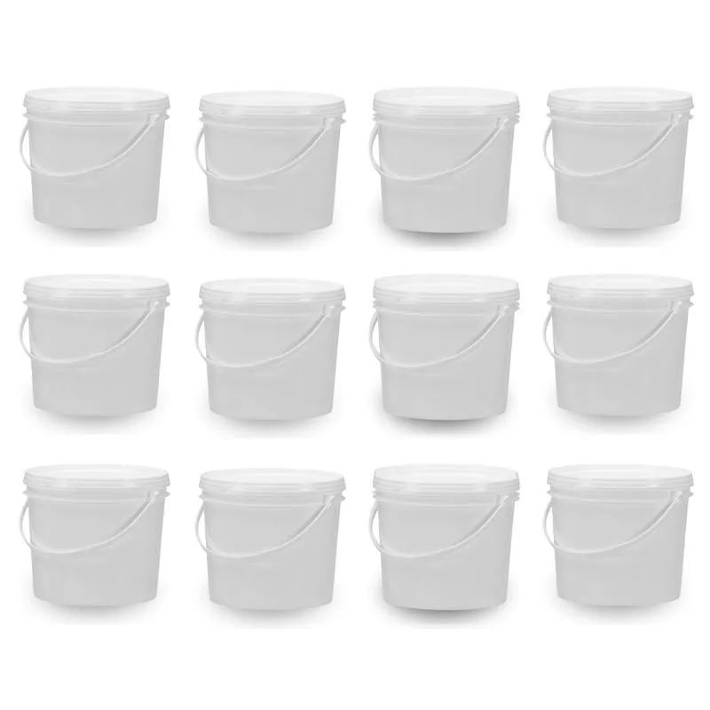 Balde Para Carregar Verniz 1.8l Branco 12 Pçs