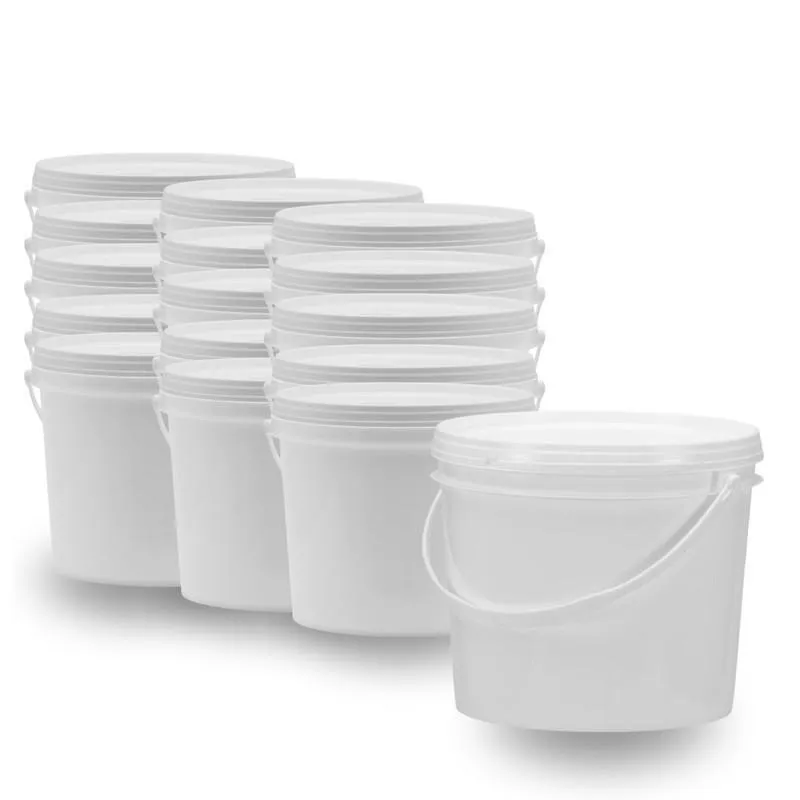 Balde 1.8 Litros Branco Para Içar Concreto 15 Pçs