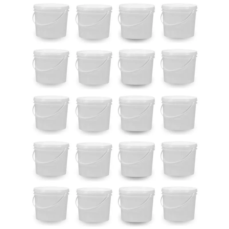 Balde 1.8 Litros Branco Para Leite 20 Pçs