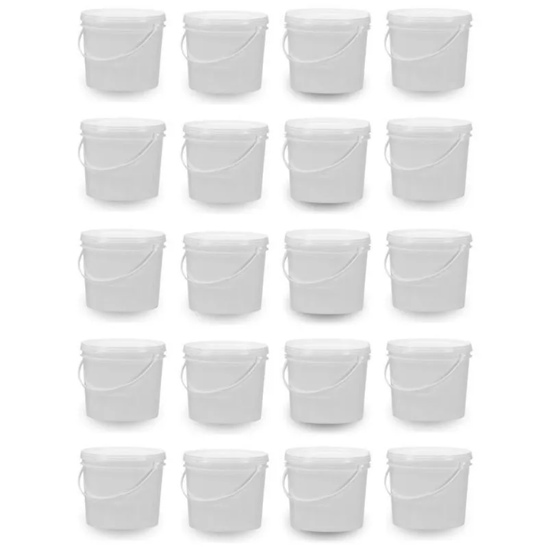 Balde 1.8 Litros Branco Para Molhos 20 Pçs