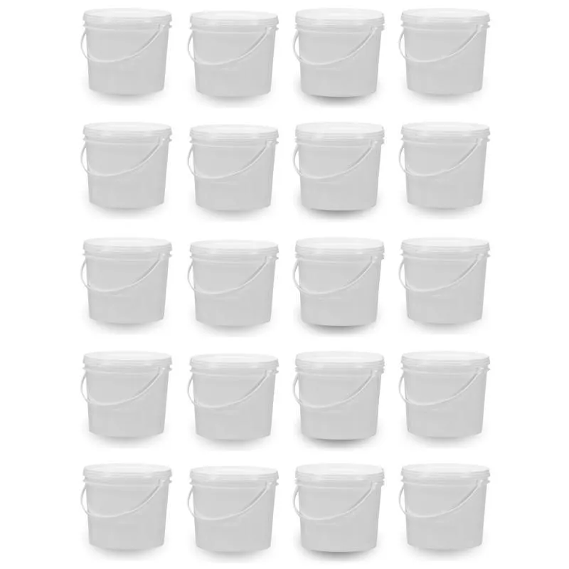 Balde 1.8 Litros Branco Para Flores 20 Pçs