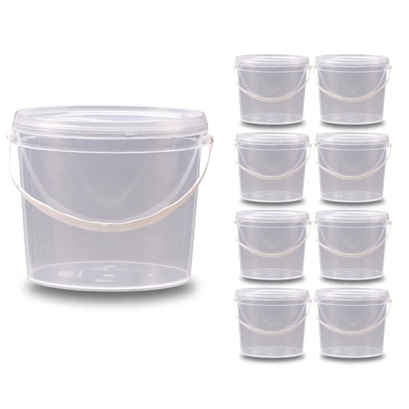 Balde Profissional 2.2l Transparente - Kit 8 Pçs