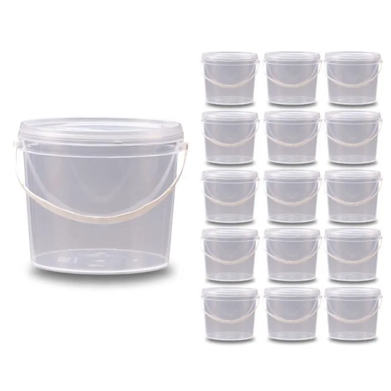 Balde Transparente 2.2L Onde Comprar - Kit 15 Pçs