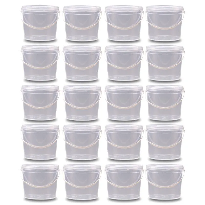 Balde 2.2 Litros Para Agua Com Tampa - Kit 20 Pçs