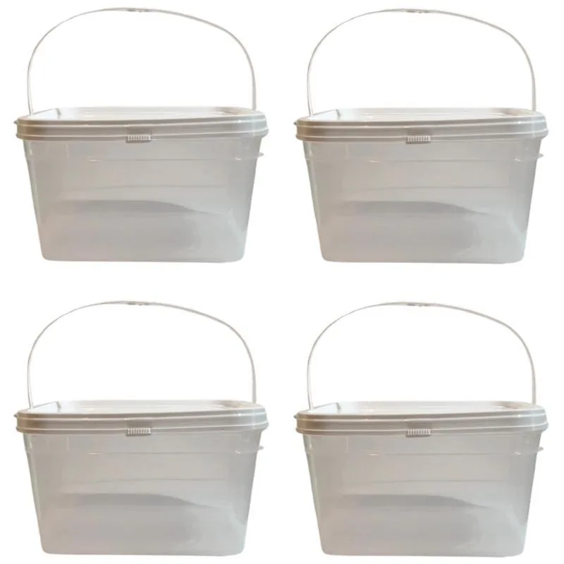 Balde 2-4l Ideal Para Lavagem De Roupas-kit 4 Pçs