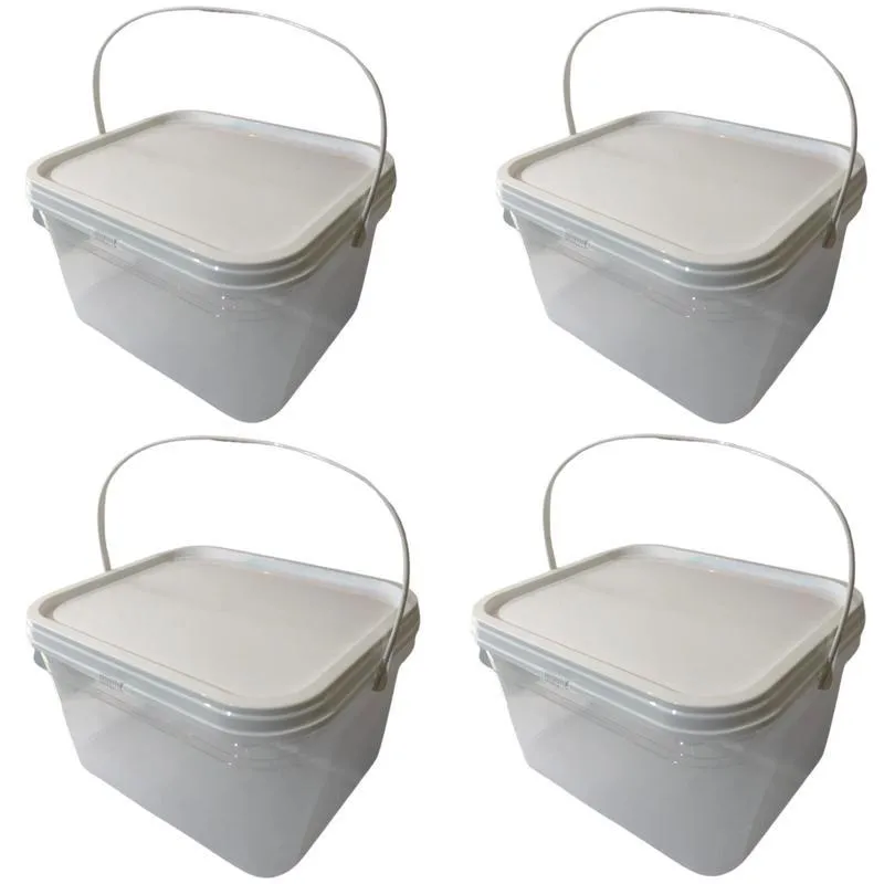 Balde 2-4l Para Alimentos Não Perecíveis-kit 4 Pçs
