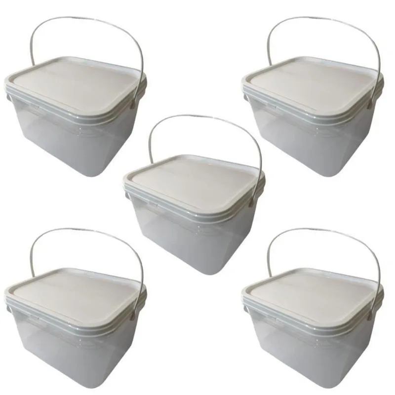 Balde Sergipe Transparente 2.4l-kit 5 Pçs