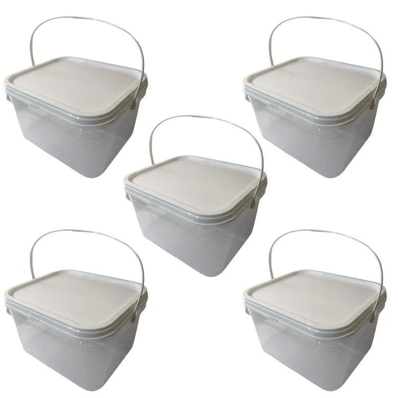 Balde Para Inibidor De Cheiro 2.4l Transparente-kit 5 Pçs