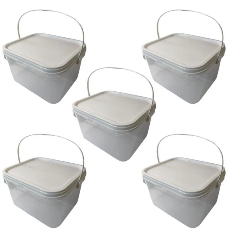 Balde Para Argamassa 2.4 Litros-Kit 5 Pçs