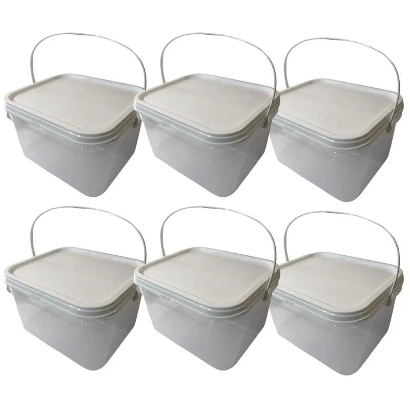 Balde Abc 2.4 Litros Com Tampa-kit 6 Pçs