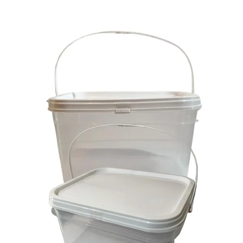 Balde Transparente 2.4l Para Molho De Tomate-kit 7 Pçs