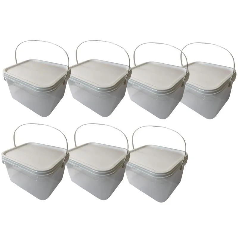 Balde 2-4L Para Armazenamento De Cogumelos-Kit 7 Pçs