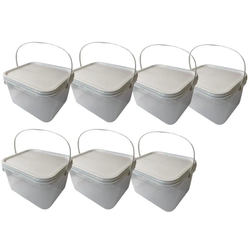 Balde Para Cachorro Transparente 2.4l-kit 7 Pçs