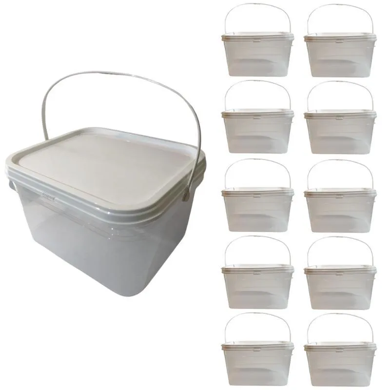 Balde Para Verniz Liquido 2.4l Transparente-kit 10 Pçs