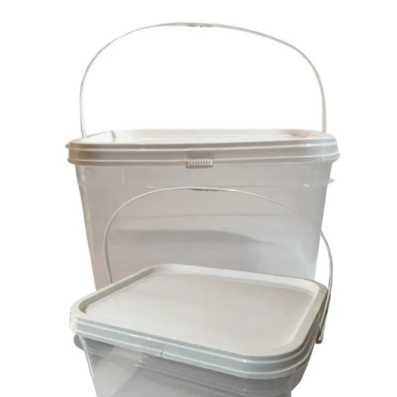Balde Alça Plastica To Transparente 2.4L-Kit 10 Pçs
