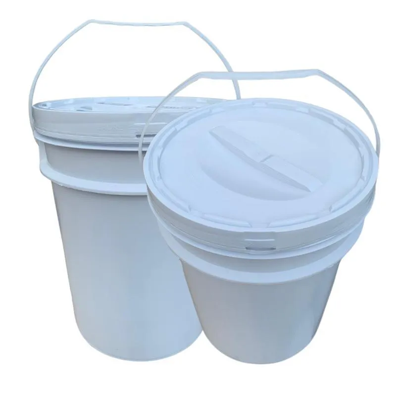 Balde Plástico 20l Tampa Rosqueavel Para Cozinha - Kit 2 Pçs