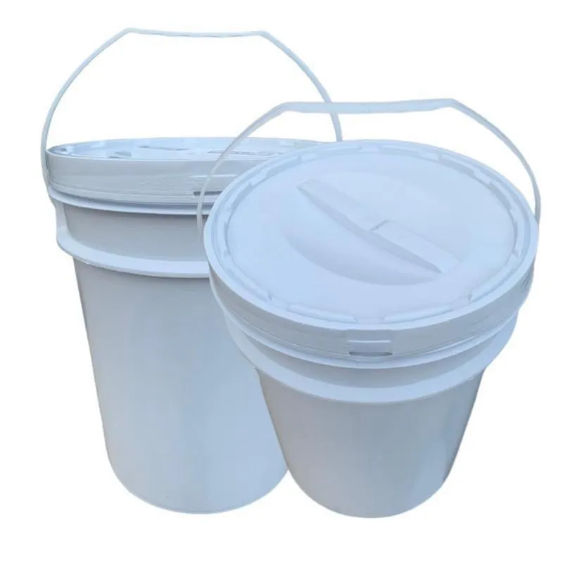 Balde Plástico 20L Tampa Rosqueavel Para Álcool - Kit 2 Pçs
