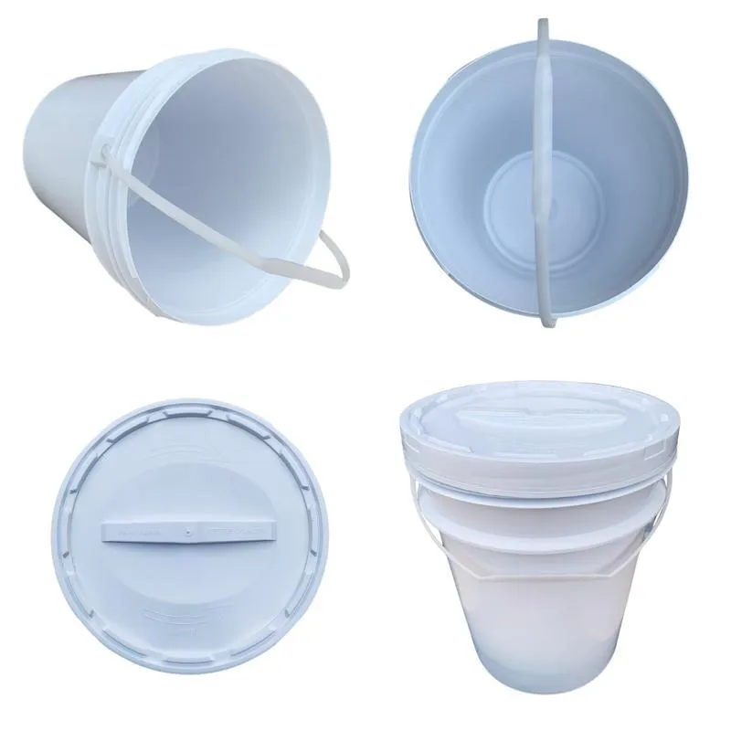Balde Plástico 20 L Tampa De Rosquear Weck - Kit 4 Pçs