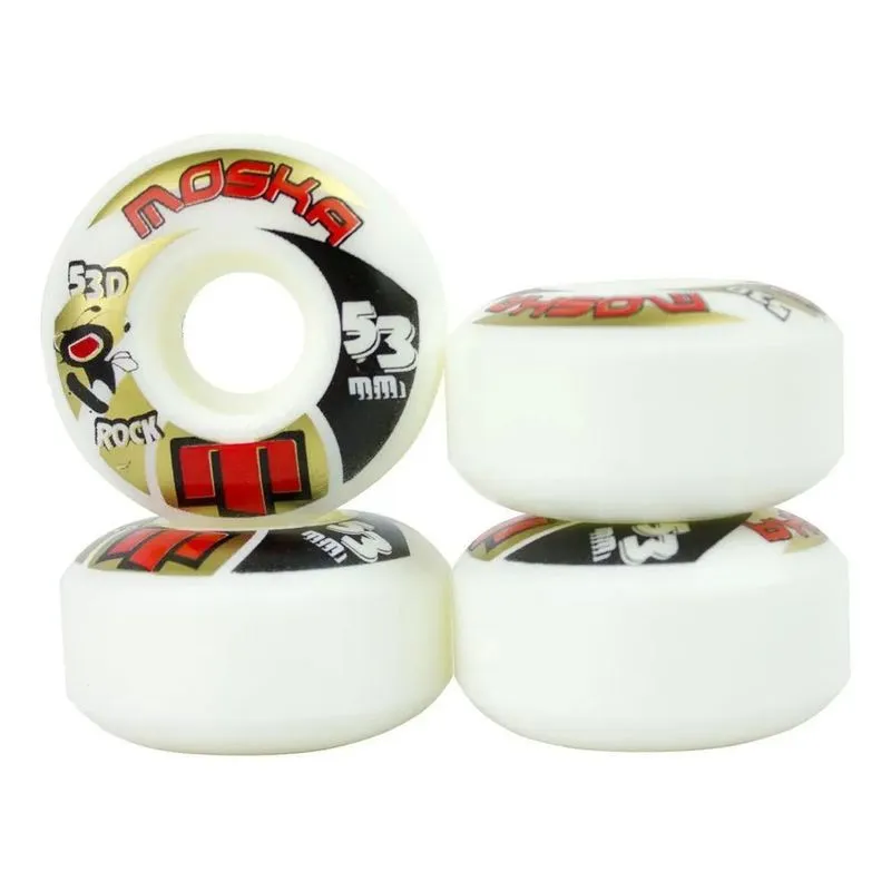 Roda Skate Moska 53mm Dureza 53d Rock Rodinha Dura E Veloz 1