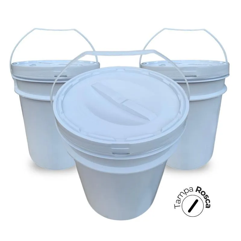 Pote Para Salada De Frutas 20 Litros Tampa Rosca-Kit 11 Pçs