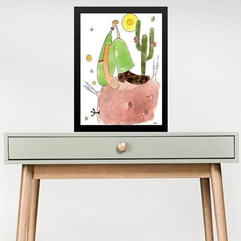 Quadro Pequeno Príncipe - Abaporu 24x18cm