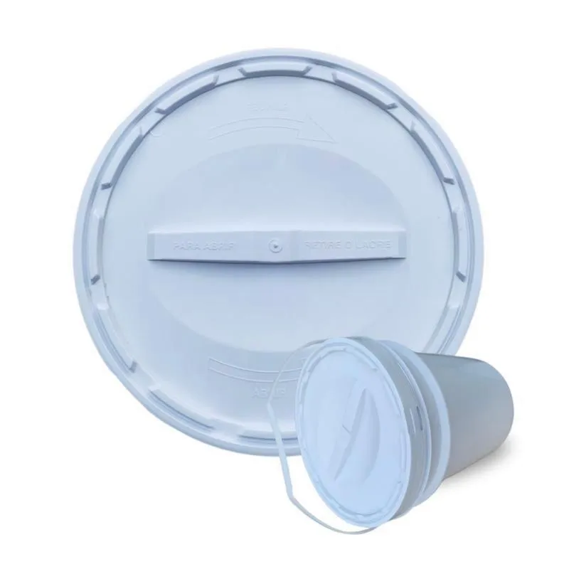 Balde Para Confeitaria 20L E Tampa Rosca - Kit 17 Pçs