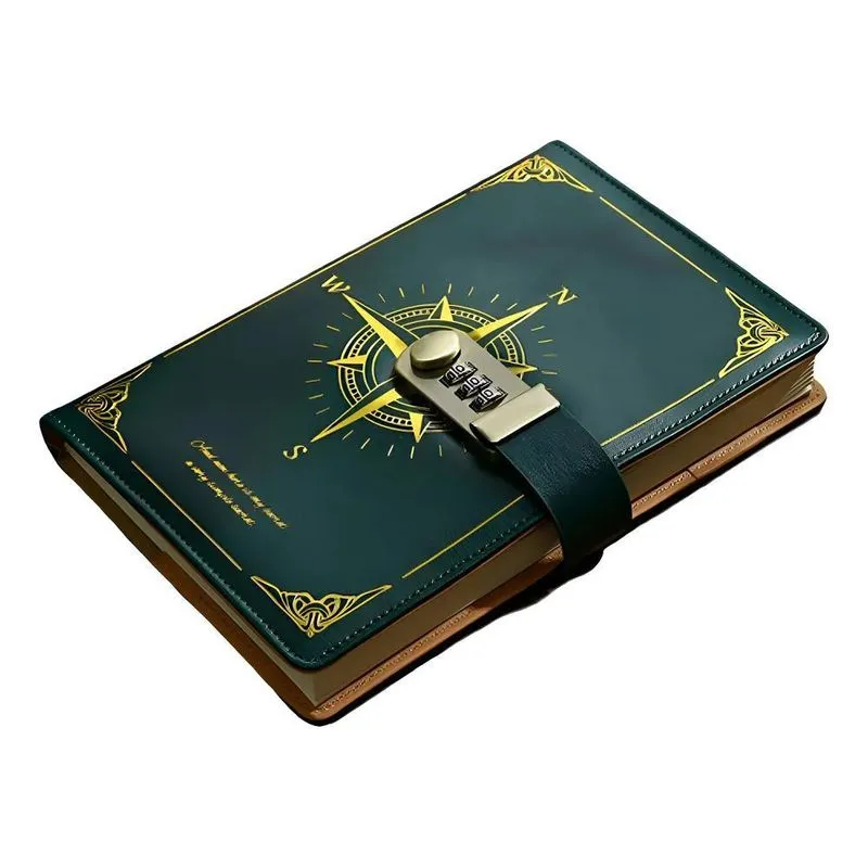 Caderno Diário Com Cadeado Segredo Lock Fechadura Senha Ver