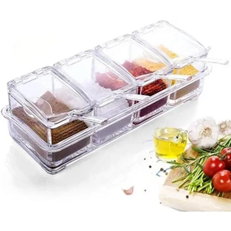 3x Porta Condimentos Temperos Especiarias Gin Organizador Co