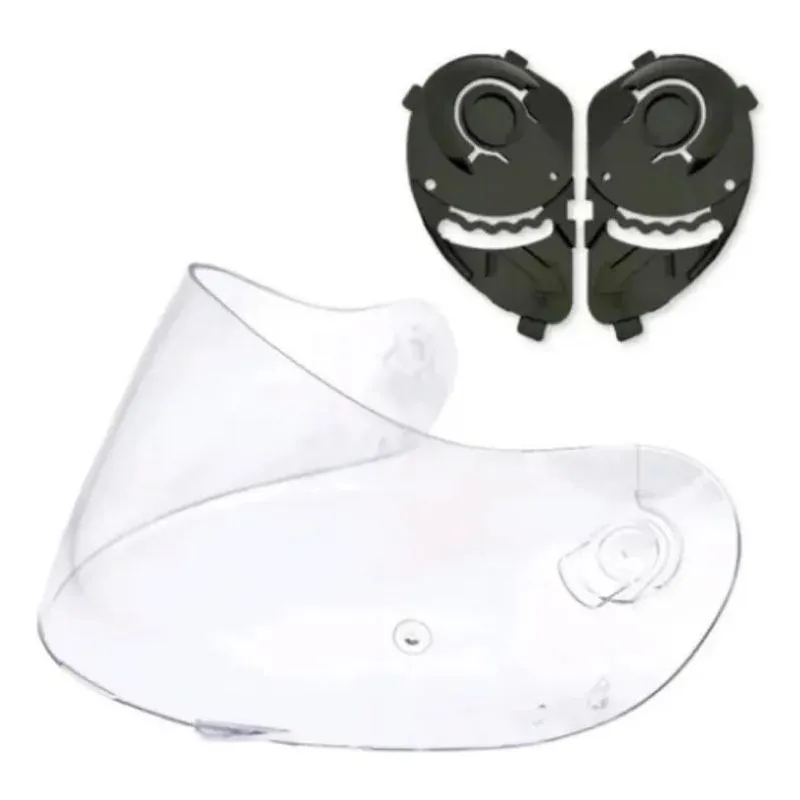 2x Viseira Peels Spike Cristal + Par De Reparo Fixador