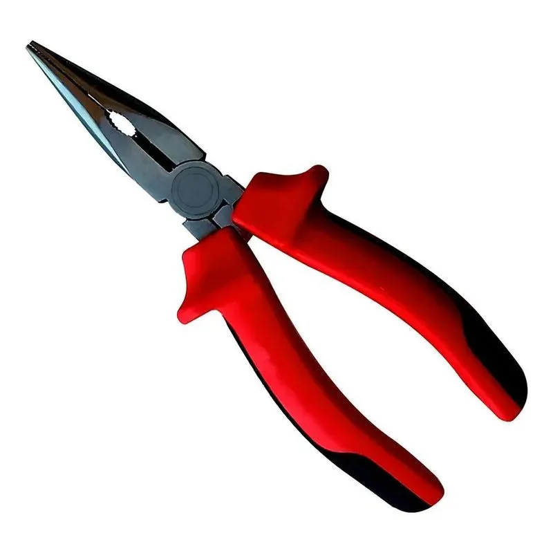 10x Alicate De Bico Longo Reto Meia Cana 160mm 6 Polegada