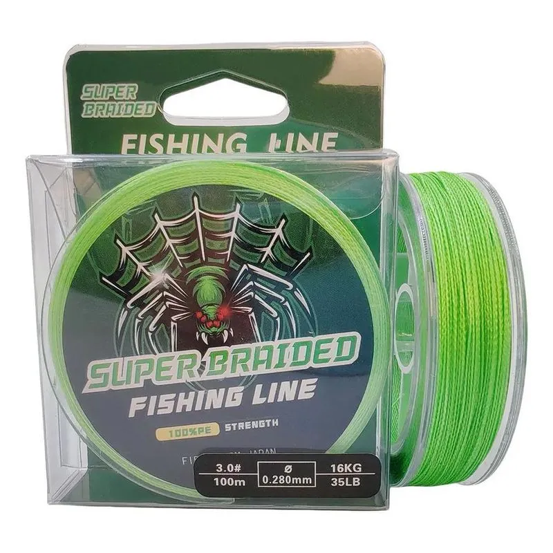 3x Linha De Pesca Multifilamento100m X4 Pe 4 Fios Supertraçã