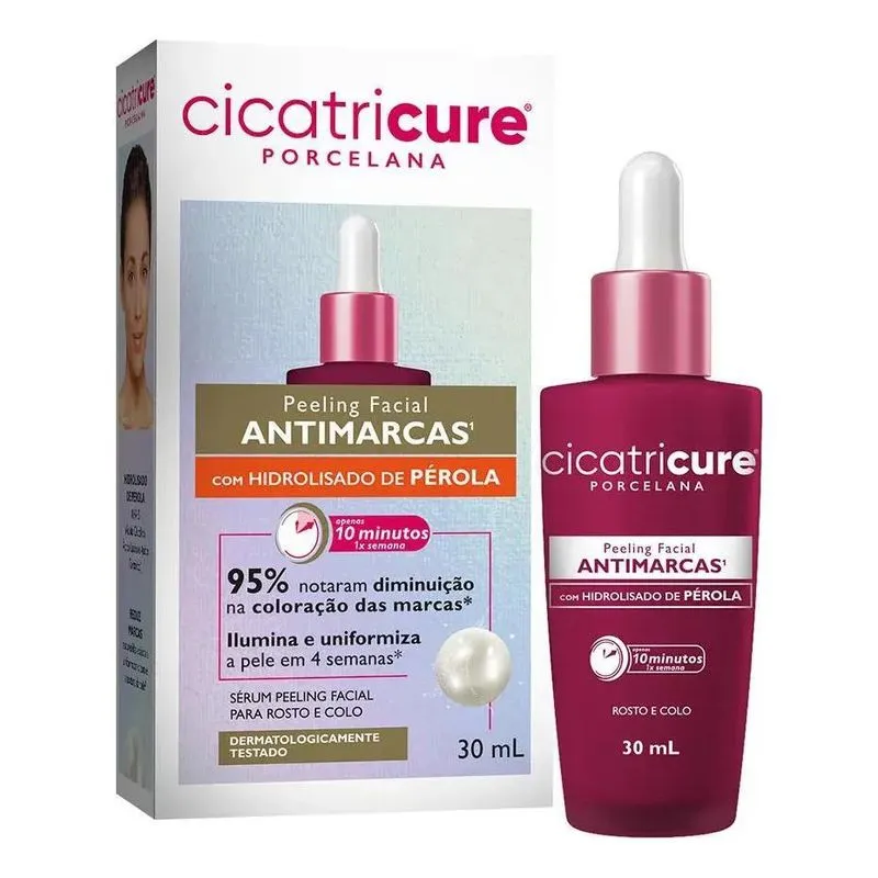 3x Peeling Facial Antimarcas Cicatricure Porcelana 30ml