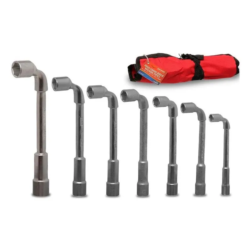 5x Jogo De Mini Chave L / Biela Vazada 7 Pcs 8 Ate 17mm Corn