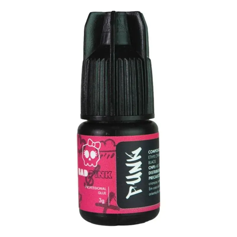 5x Cola Adesivo Bad Pink - Punk Para Extensão De Cílios Cor