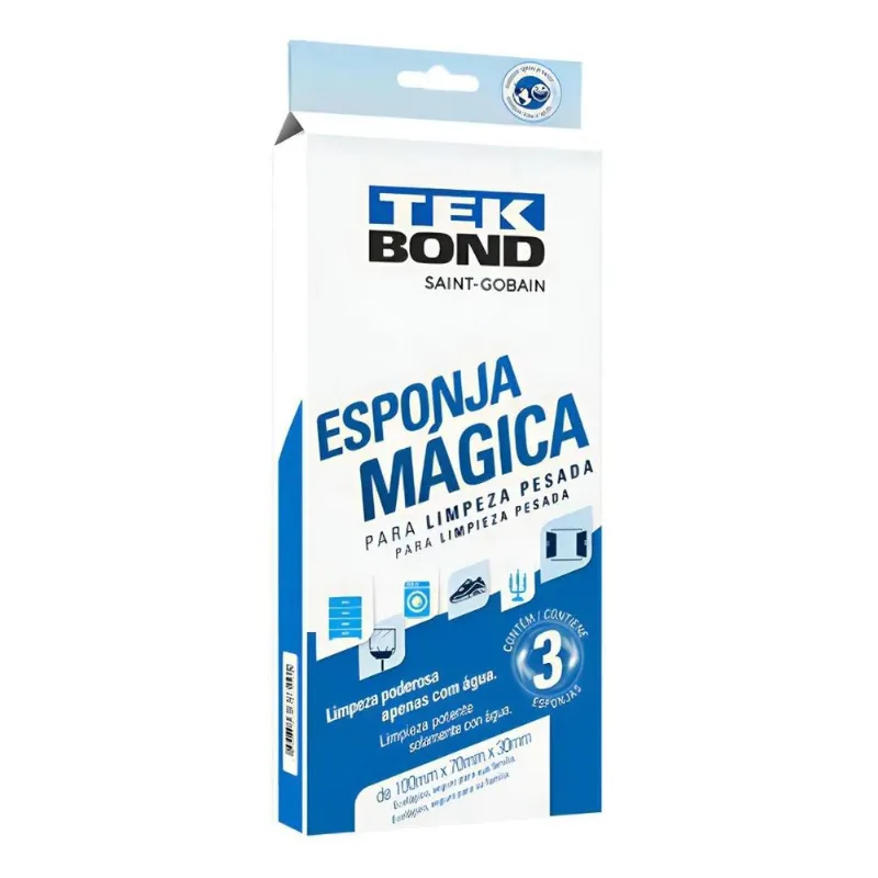 5x Tek Bond Esponja Magica (c/ 03 Unid)