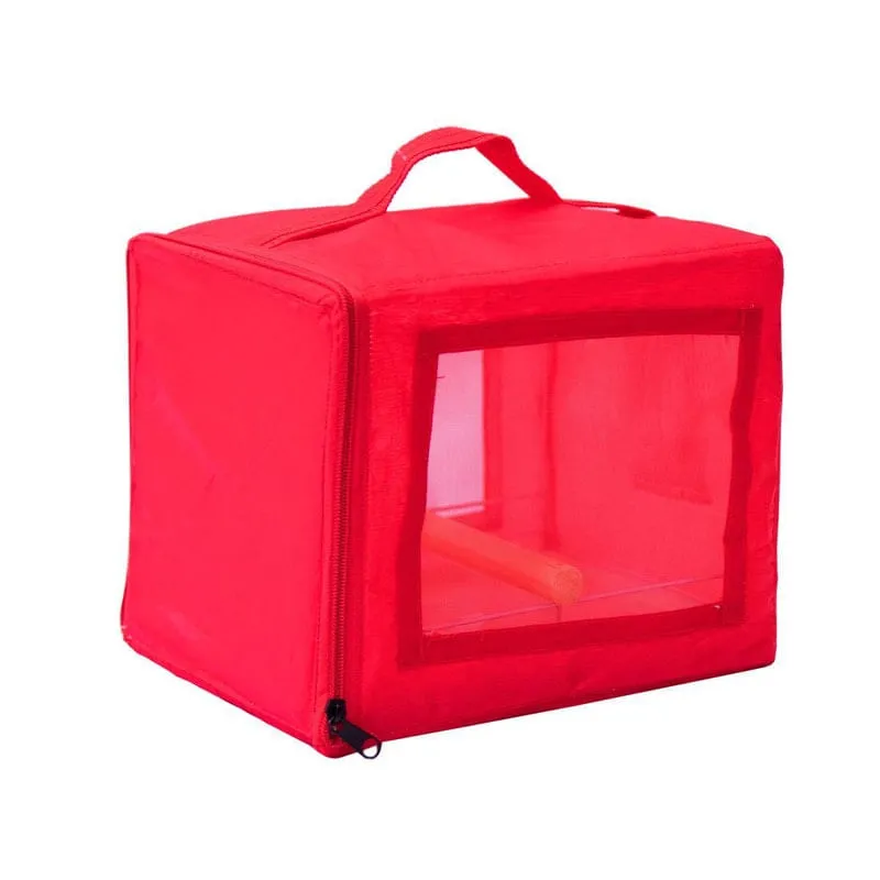 Bolsa Calopsita Gaiola De Transporte Carmesim